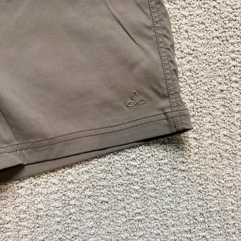 Prana Zion Mens Shorts 38W x 9L Brown‎ Stretch Hiking Outdoor 5-Pocket Mud